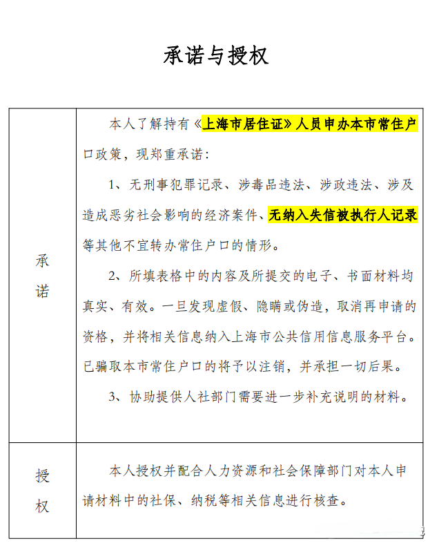 2023年上海落戶政策新規(guī)，上海失信被執(zhí)行人員無法將辦理上海落戶