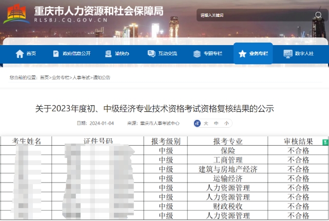 多地經(jīng)濟師考后審核結(jié)果公示，這些同學(xué)不合格…