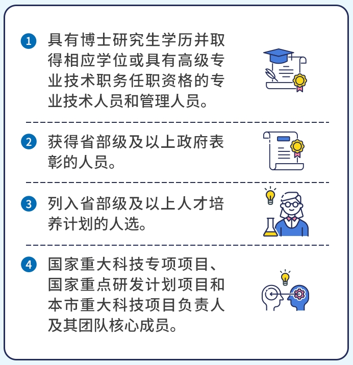 2024年上海市引進人才申辦本市常住戶口試行辦法：高層次人才