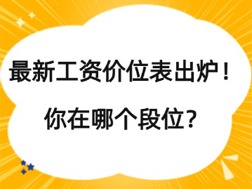 最新工資價(jià)位表出爐！你在哪個(gè)段位？